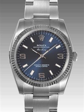 Rolex Air-King White Gold Fluted Bezel 114234 blao Rolex Air-King White Gold Fluted Bezel 114234 blao