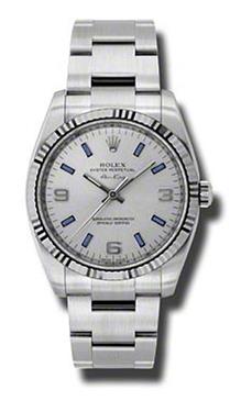 Rolex Air-King White Gold Fluted Bezel 34mm 114234 sblio Rolex Air-King White Gold Fluted Bezel 34mm 114234 sblio