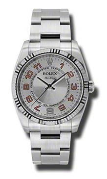 Rolex Air-King White Gold Fluted Bezel 34mm 114234 scao Rolex Air-King White Gold Fluted Bezel 34mm 114234 scao