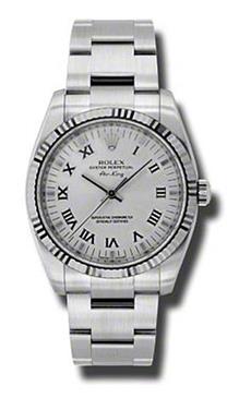 Rolex Air-King White Gold Fluted Bezel 34mm 114234 sro Rolex Air-King White Gold Fluted Bezel 34mm 114234 sro