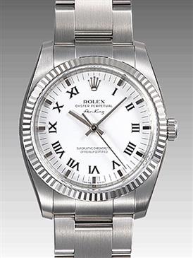 Rolex Air-King White Gold Fluted Bezel 34mm 114234 wro Rolex Air-King White Gold Fluted Bezel 34mm 114234 wro
