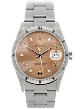 Rolex Date 34mm Engine Turned Bezel 115210 pao Rolex Date 34mm Engine Turned Bezel 115210 pao