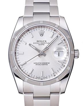 Rolex Date 34mm Engine Turned Bezel 115210 sio Rolex Date 34mm Engine Turned Bezel 115210 sio