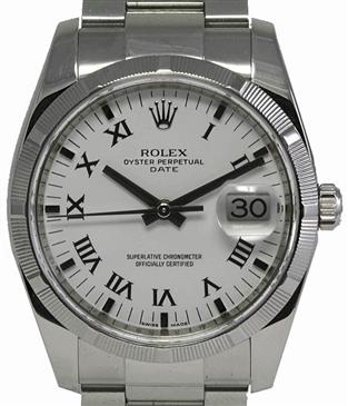 Rolex Date 34mm Engine Turned Bezel 115210 wro Rolex Date 34mm Engine Turned Bezel 115210 wro