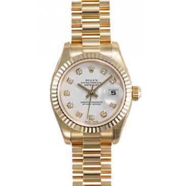 Rolex Datejust Lady Gold 26mm Fluted President 179178 wdp Rolex Datejust Lady Gold 26mm Fluted President 179178 wdp