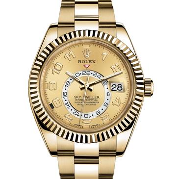 Rolex Sky-Dweller 326938 Gold Watch (Champagne) Rolex Sky-Dweller 326938 Gold Watch (Champagne)