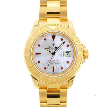 Rolex Yacht-Master Mens Gold 16628 mop Rolex Yacht-Master Mens Gold 16628 mop