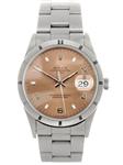 Rolex Date 34mm Engine Turned Bezel 115210 pao