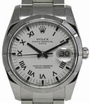 Rolex Date 34mm Engine Turned Bezel 115210 wro