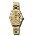 Rolex Datejust Lady Gold President 26mm 179158 chjdp